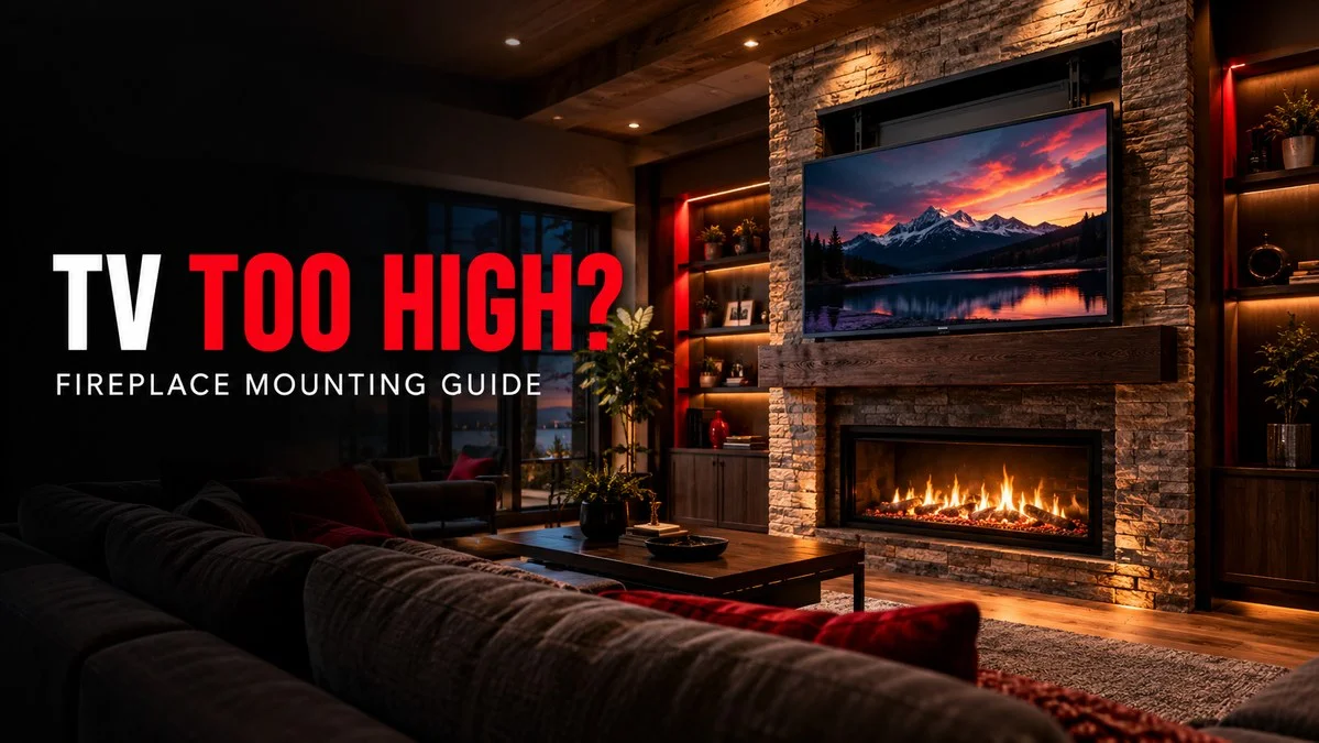How High Should a TV Be Mounted Above a Fireplace